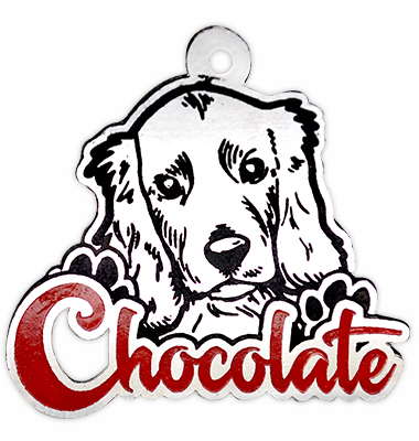 Chapa perro Cocker Spaniel