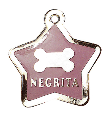 Chapa perro Estrella huesito