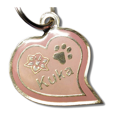 Chapa perro Corazón